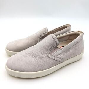 Ecco Soft 7 Classic Slip-On Sneaker Shoes Women's Gray Size US4-4.5 EU35